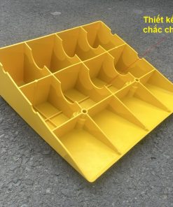 Alternative view of Cầu dắt xe máy nhựa KBN-18 cao 18cm màu vàng