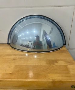 Gương cầu ốp vách 60cm dạng 1/4 quả cầu hình bán nguyệt