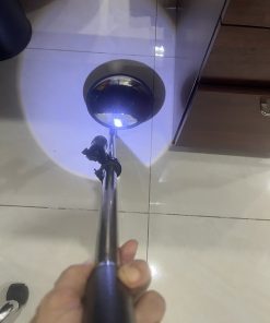 Gương cầu lồi gương soi kiểm tra thiết bị phi 21cm tay cầm 97cm