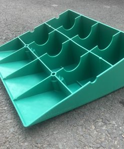 Alternative view of Cầu dốc dẫn xe nhựa KBN cao 20cm xanh chắc chắn, chống trơn trượt