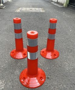 Trụ phân làn giao thông nhựa PU dẻo cao cấp AP-GT45 cao 75cm