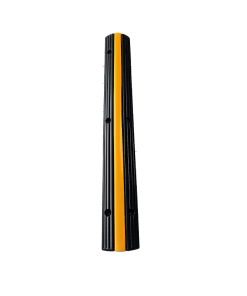 Gờ giảm tốc cao su có rãnh luồn cáp 20mm H30 x W120 x L1000mm màu đen vàng